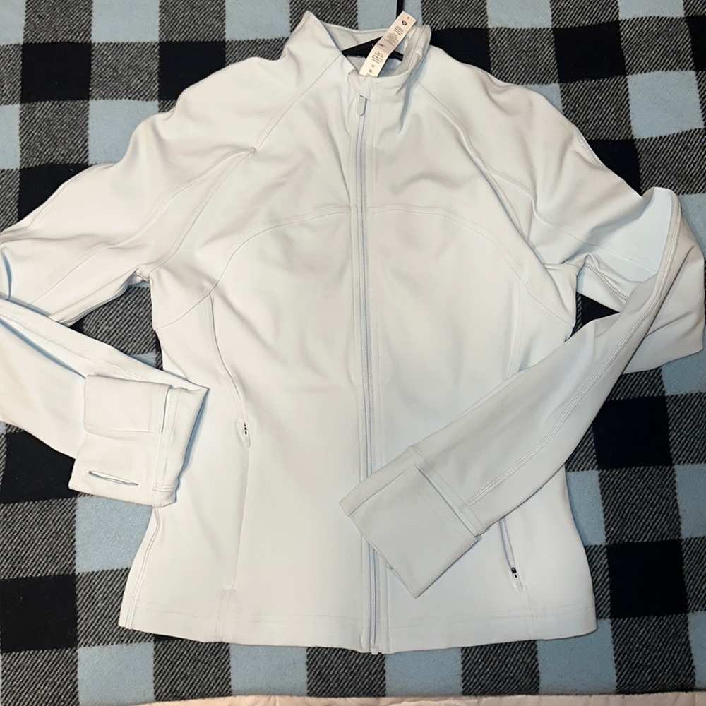 Lululemon Cropped Define Jacket Nulu Powder Blue Define Jacket size 8